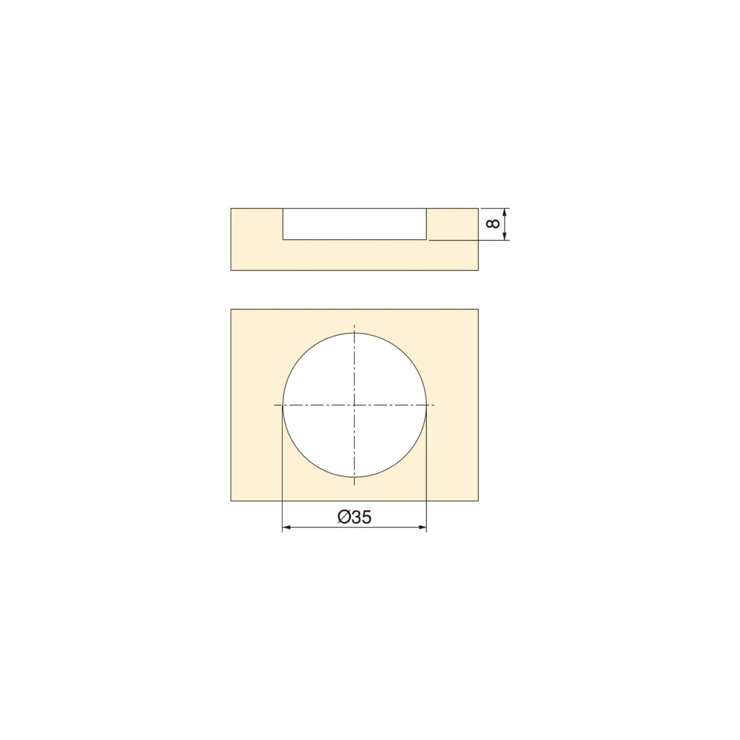 Emuca Lote de 10 pomos para mueble Oregon, diámetro 41mm, Zamak, Níquel satinado