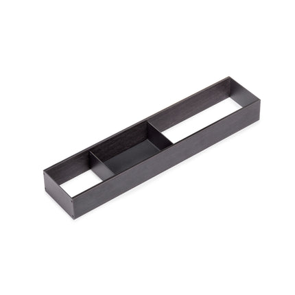 Emuca Organizador Orderbox para cajón, 100x470mm, Acero y Madera, Gris antracita