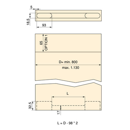 Emuca Kit de herrajes para una puerta corredera colgada de madera Wall con cierre suave, Acero y Aluminio y Plástico