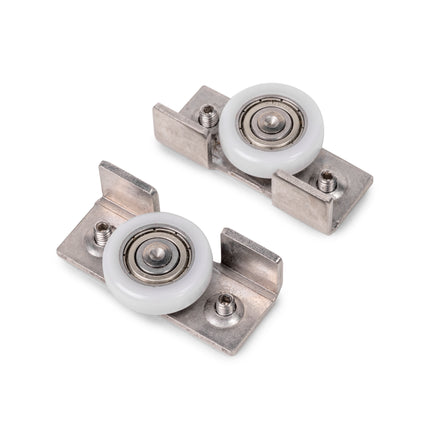 Emuca Hardware kit for a Wall wooden hanging sliding door with soft closing, Steel and Aluminum and Plastic