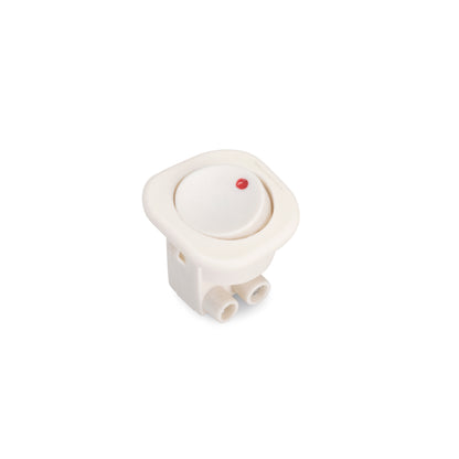 Emuca Set of 10 flush-mount switches D21x21, Plastic, White