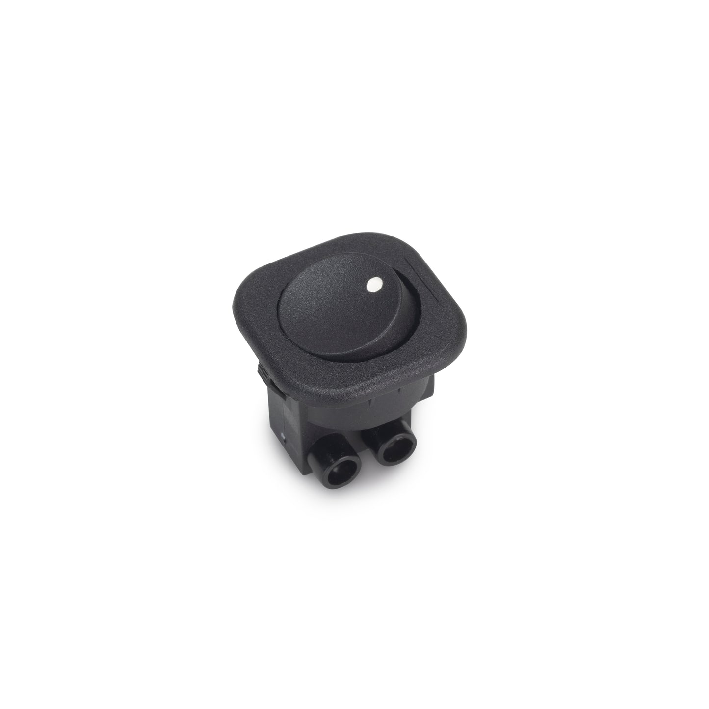 Emuca Set of 10 flush-mount switches D21x21, Plastic, Black