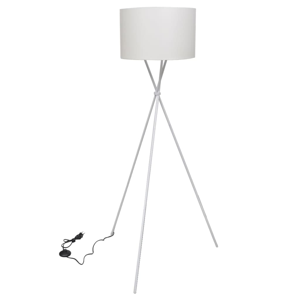 Floor lamp with white stand 139 cm