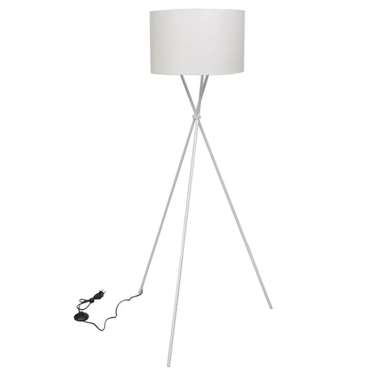 Floor lamp with white stand 139 cm