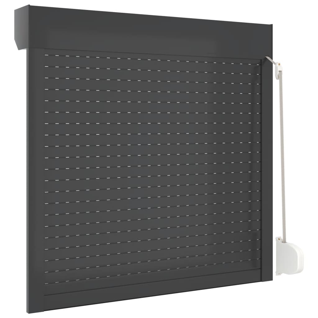 vidaXL Aluminium Roller Blind Anthracite Grey 100x100 cm