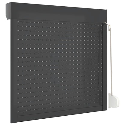 vidaXL Aluminium Roller Blind Anthracite Grey 100x100 cm