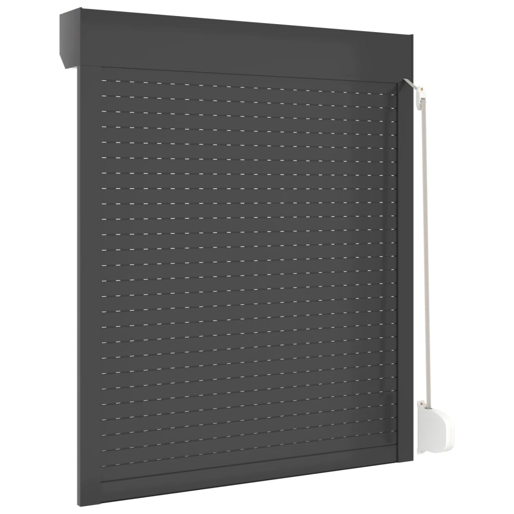 vidaXL Aluminium Roller Blind Anthracite Grey 100x130 cm