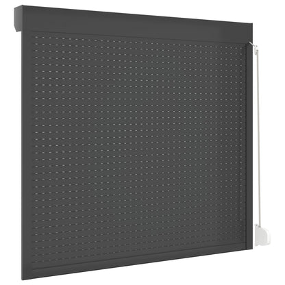 vidaXL Anthracite Gray Aluminum Blind 160x150 cm