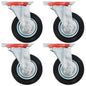 Swivel casters 8 pieces 100 mm