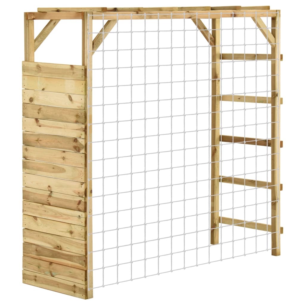 Pine wood football goal climbing frame 170x60x170 cm