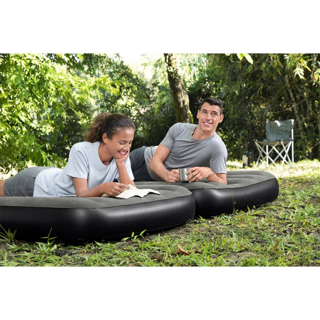 Bestway 3 in 1 inflatable mattress black and grey 188x99x25 cm