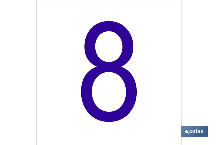 8 Número en glasspack
