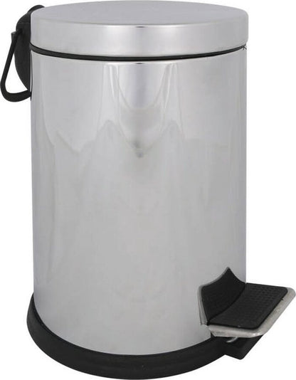 METAL TRASH BIN WITH PEDAL 8LT