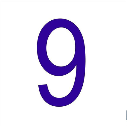 9 Número en glasspack
