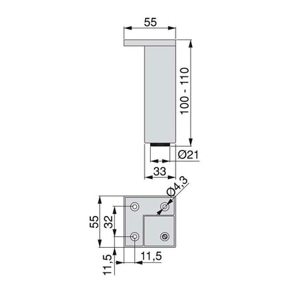 4 Pies para muebles Smartfeet