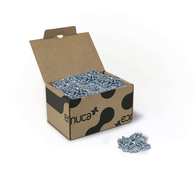 Lot of 500 screws, flat head Pozidrive, diameter 6.2mm, 13mm, Euro, Steel, Zinc plated