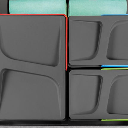 Kit de contenedores de reciclaje para cajón de cocina con base