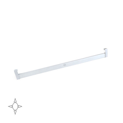 Emuca Polux LED light closet rail with motion sensor (12V DC), L1.008mm, Plastic and Aluminum, Metallic gray