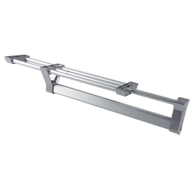 Emuca Colgador extraíble para armario, Aluminio, Anodizado mate