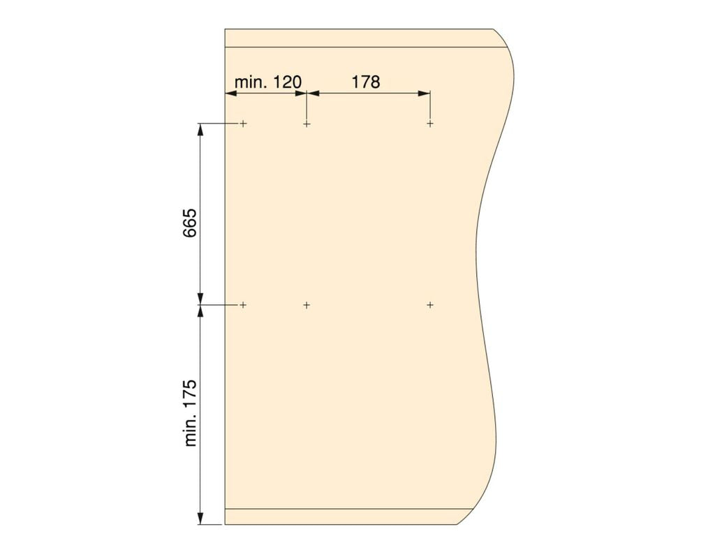 Emuca Moka removable mirror for the inside of the wardrobe, 440, Plastic and Aluminium, Moka painted