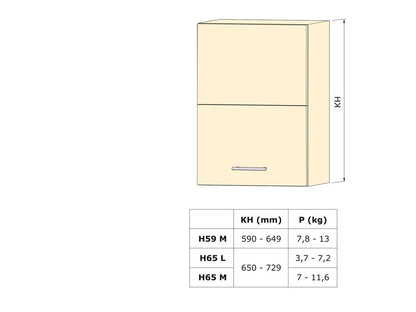 Juego de compases para puertas elevables Agile Flap, Acero y Plástico