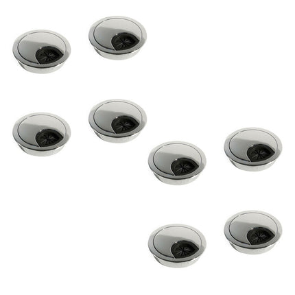 Tapa pasacables circular Circum, Ø 60, Cromado, Zamak.