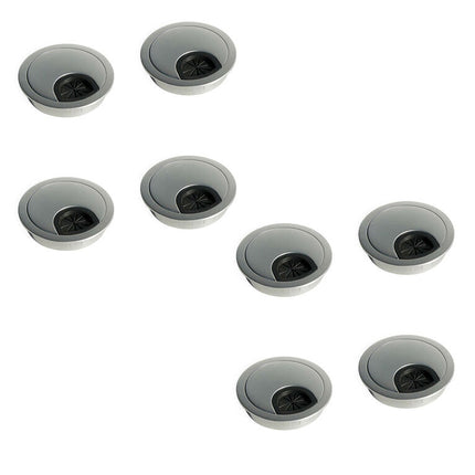 Tapa pasacables circular Circum, Ø 60, Cromado, Zamak.