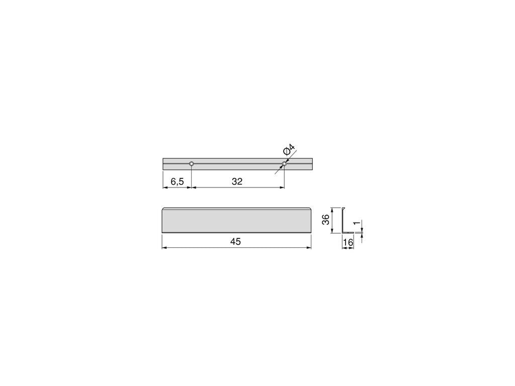 Emuca Lote de 10 tiradores para mueble Setubal, L104mm, intereje 64mm, Aluminio, Anodizado mate