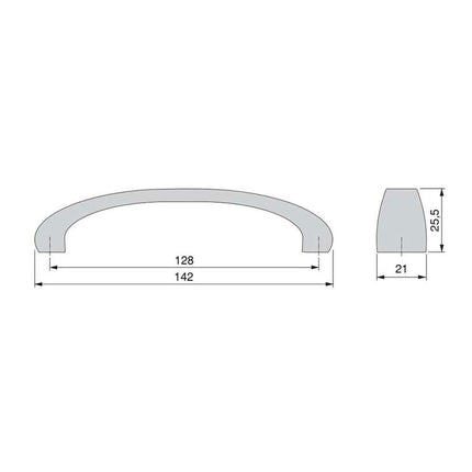 Emuca Lote de 20 tiradores para mueble Kyoto