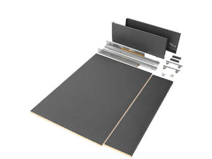 Kit de cajón para cocina o baño Vertex de altura 178mm con tableros incluidos