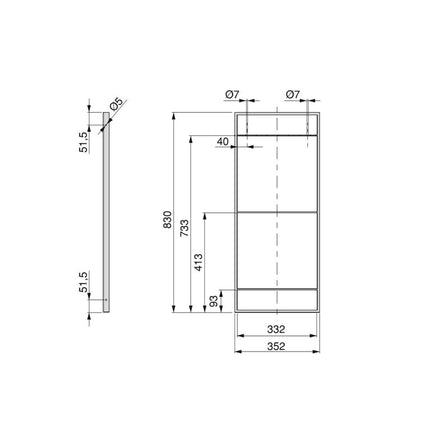 Emuca Juego de estructuras para estantería Lader, Acero, Pintado negro