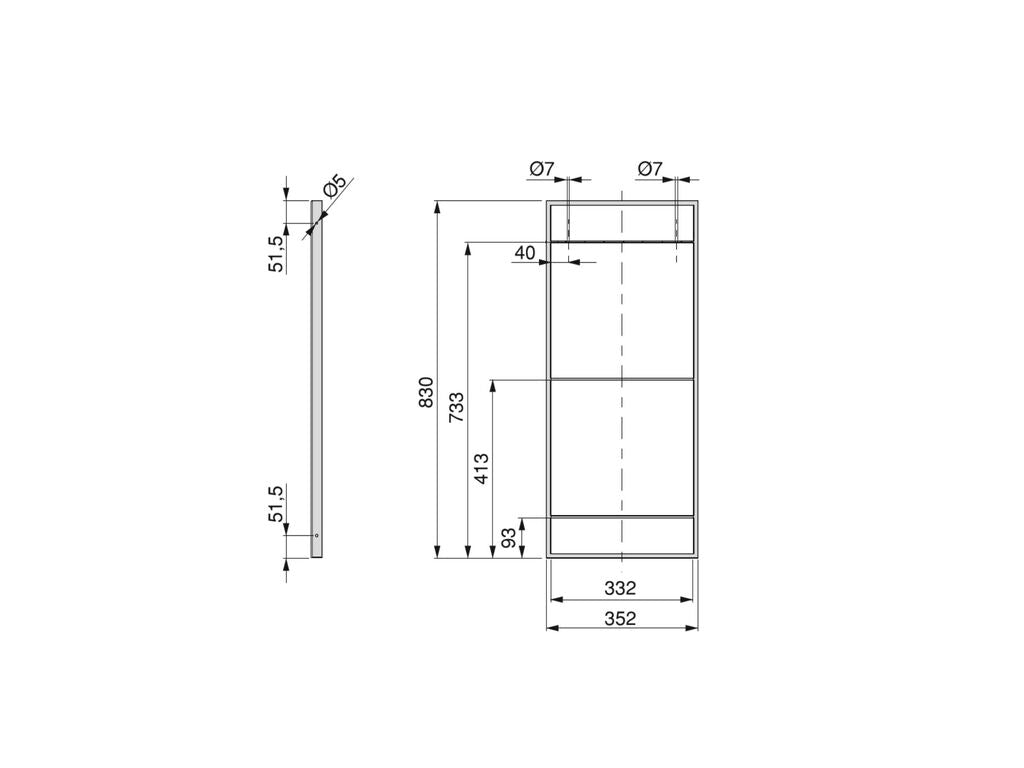 Emuca Lader shelving structure set, height 1790mm, Steel, Black painted