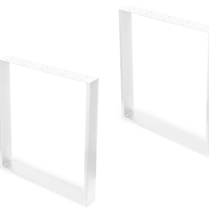 Emuca Conjunto de pés retangulares quadrados para mesa