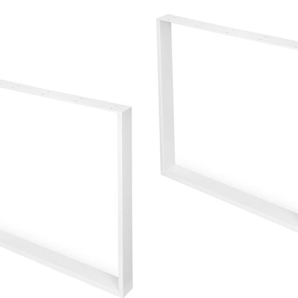 Emuca Conjunto de pés retangulares quadrados para mesa