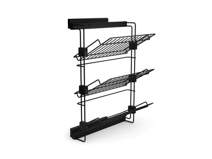 Removable side shoe rack, Mocha painted, Steel, 1 pc. 