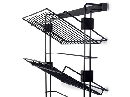 Removable side shoe rack, Mocha painted, Steel, 1 pc. 