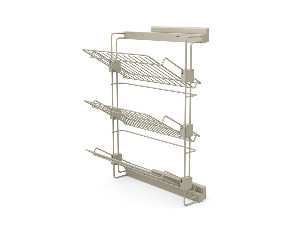 Removable side shoe rack, Mocha painted, Steel, 1 pc. 