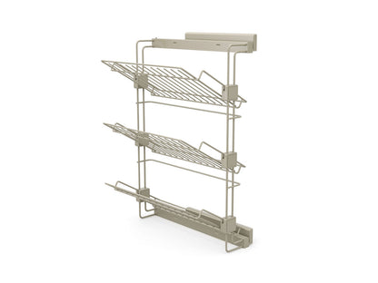 Removable side shoe rack, Mocha painted, Steel, 1 pc. 