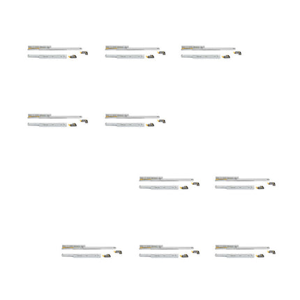 Guías Silver para cajones de extracción total con cierre suave y enganche, cincado, Acero