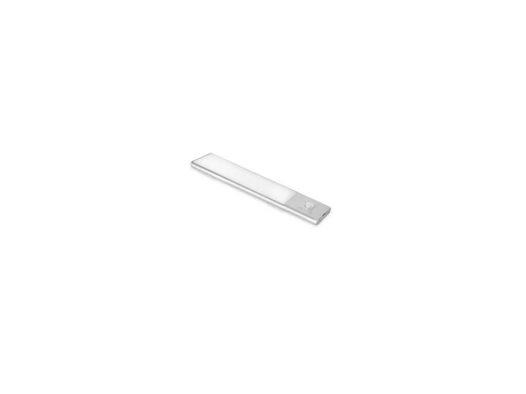 Emuca Kaus USB rechargeable LED wall light with proximity touch sensor, L600mm, Plastic and Aluminium, Matt anodized