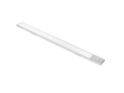 Emuca Kaus USB rechargeable LED wall light with proximity touch sensor, L600mm, Plastic and Aluminium, Matt anodized