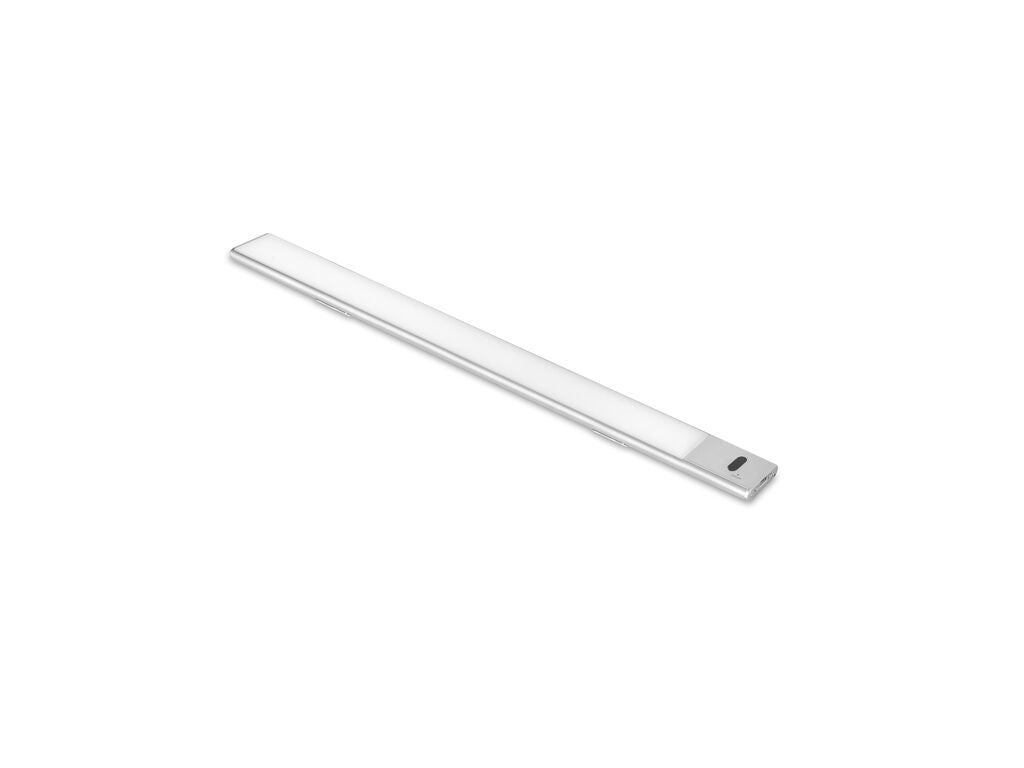 Emuca Kaus USB rechargeable LED wall light with proximity touch sensor, L600mm, Plastic and Aluminium, Matt anodized