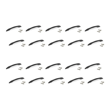 20 tiradores para mueble Varna, L181mm, intereje 160mm, Negro