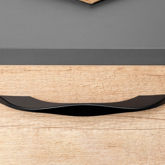 20 Varna furniture handles, L181mm, centre distance 160mm, Black