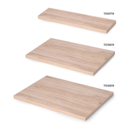 Tampo de mesa Emuca, 30 mm de espessura, carvalho/madeira branca