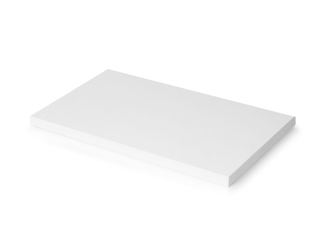 Emuca Table top, 1150x750mm, thickness 30mm, Wood, White painted