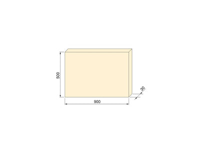 Emuca Shelf board, 600x200mm, thickness 30mm, Wood, Oak effect