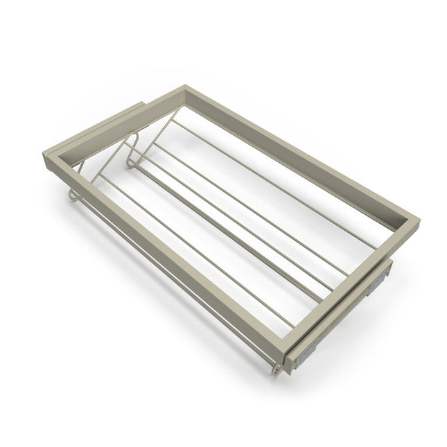 Kit de zapatero metálico y bastidor de guías para armarios cierre suave, regulable