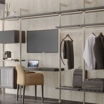 Emuca Kit de soportes para 3 estantes de madera y 1 módulo para la estructura Zero