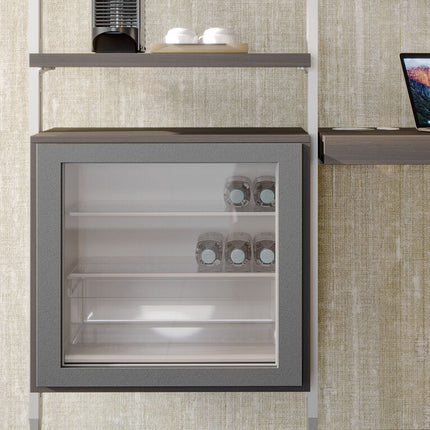 Emuca Kit de soportes para 3 estantes de madera y 1 módulo para la estructura Zero